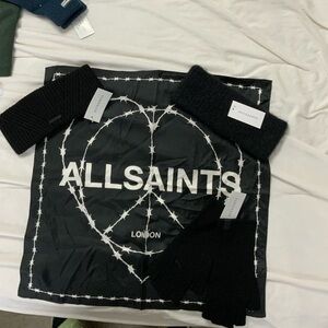 AllSaints Black Knit Accessories